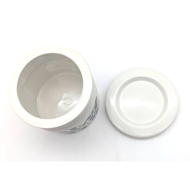 White Vintage Arabia Finland Pomona Jar With Lid For Sale - Image 8 of 10