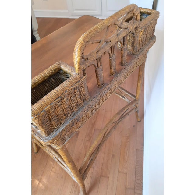 Victorian Writing Desk Heywood Wakefield Style For Sale - Image 11 of 13