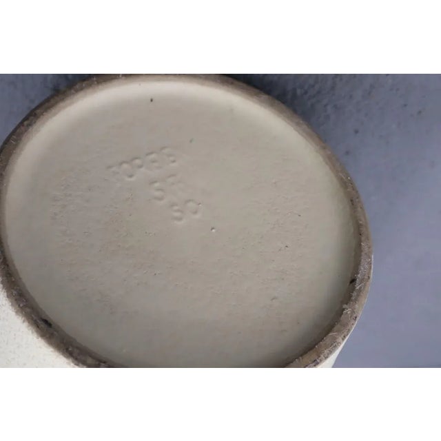 Beige Mid-Century Vase from Scheurich For Sale - Image 8 of 9