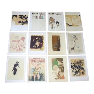 Vintage French Pierre Bonnard Modernist Lithographs Printed by Mourlot, Paris - Set of 12