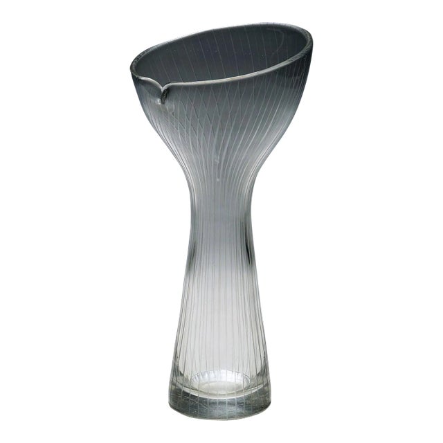 Vintage Art Glass Vase by Tapio Wirkkala for Iittala 1954 For Sale