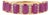 2.89 Carat Ruby & Diamond Band Ring in 14k Yellow Gold Stackable Design Size 5 For Sale