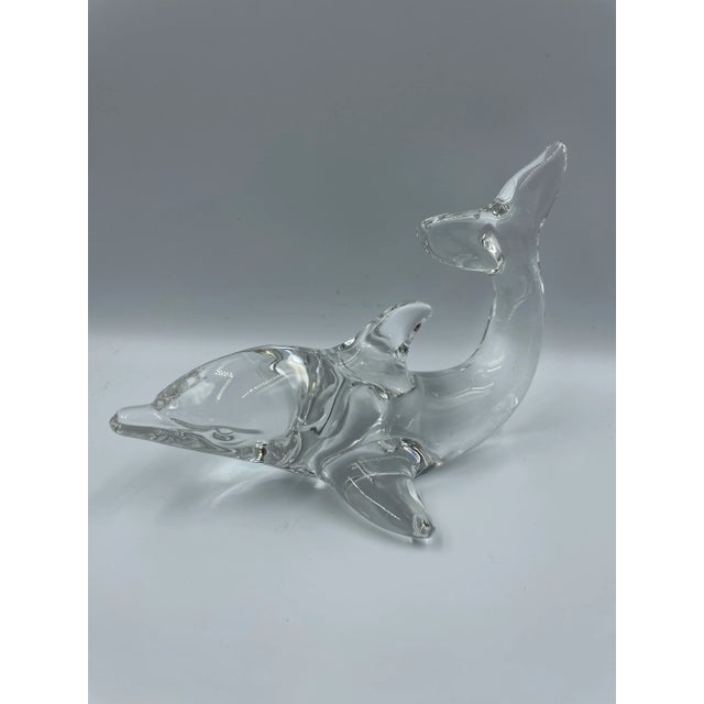 Vintage Villeroy & Boch Crystal Dolphin Figurine For Sale - Image 13 of 13