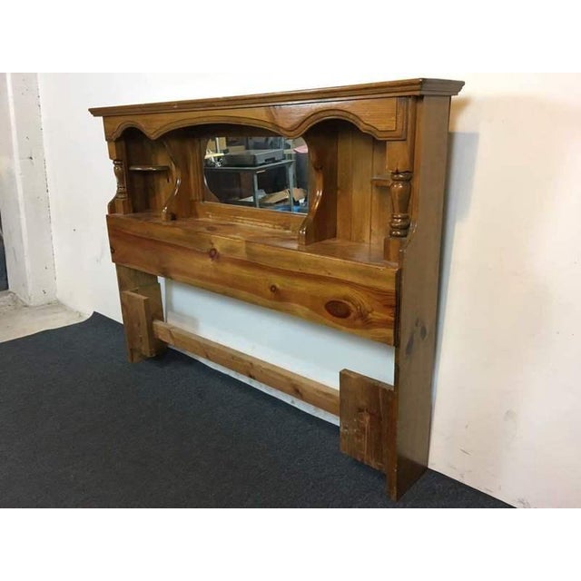 Vintage Carved Pine Full Size Headboard Chairish