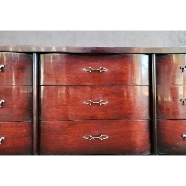Brown Mid-Century Modern Mahogany Low Dresser For Sale - Image 8 of 18