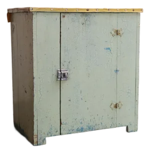 Antique Primitive Jelly Cupboard With Hinged Door and Interior Shelf