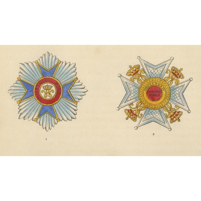 Plate XVII Orders of Brunswick and Order of Henry the Lion Insignia, 1844 For Sale - Image 4 of 9