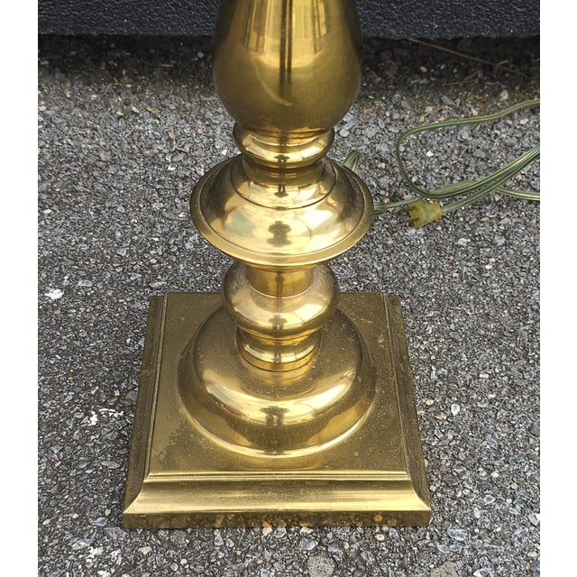 Kaiser Kuhn Vintage Brass Candlestick Floor Lamp For Sale In Washington DC - Image 6 of 7