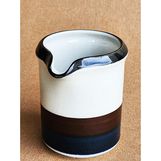 Arabia 1970s Arabia Finland Kara Ceramic Creamer For Sale - Image 4 of 9
