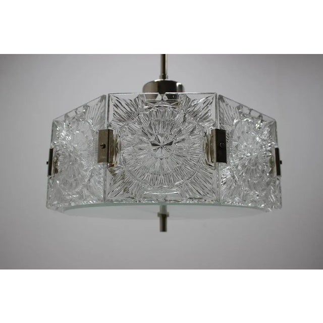 1970s Mid-Century Pendant in Glass from Kamenicky Senov, 1970s For Sale - Image 5 of 8