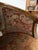 Wood Vintage Louis XVI Style Curved Barrel Back Loveseat With Nailhead Trim For Sale - Image 7 of 17