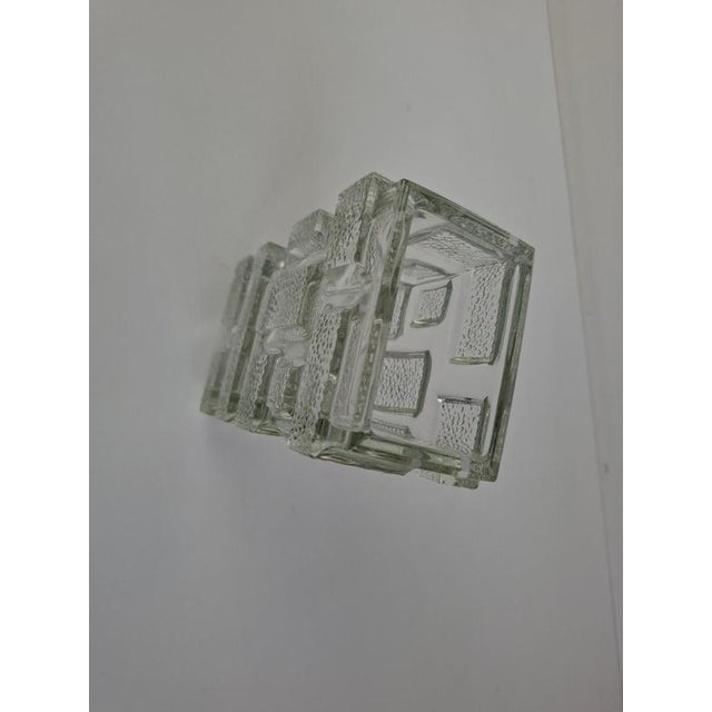 Glass Brickwork Vase by Jiří Zejmon for Rudolfova Hut, Czechoslovakia, 1969 For Sale - Image 16 of 18