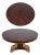 John Widdicomb Round Neoclassical Mahogany Dining Room Table For Sale