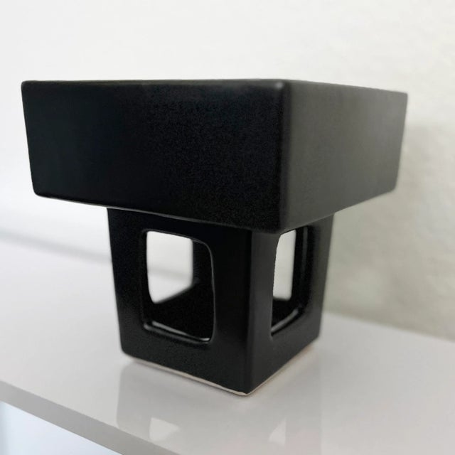 Mid-Century Modern Mid-Century Square Footed Bowl, Japan 1950s For Sale - Image 3 of 6