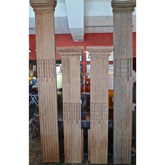 Here are a pair of xix French hand-carved walnut panels. They are part of a set with a pair of similar panels which are a...