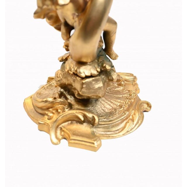 French Ormolu Candlesticks, Set of 2 For Sale - Image 4 of 9