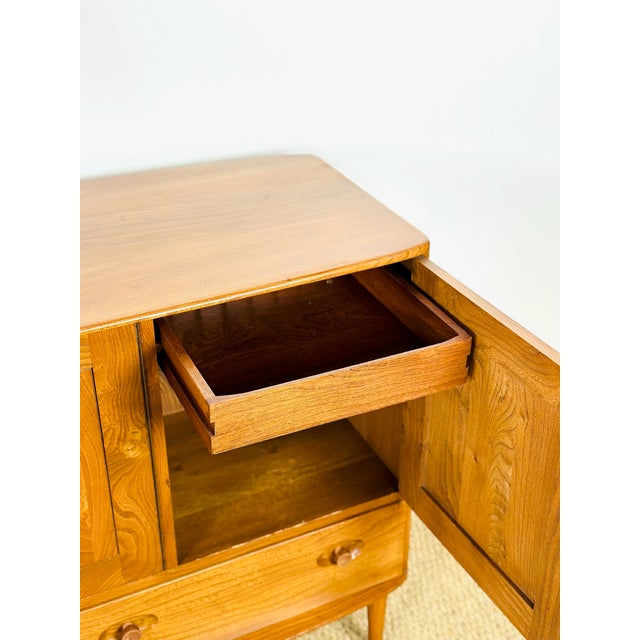 Brown Vintage Scandinavian High Sideboard from Ercol, 1960s For Sale - Image 8 of 17