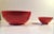 This set of two fully enameled bowls was designed by Kaj Franck and manufactured by Finel during the mid to late 1950s....