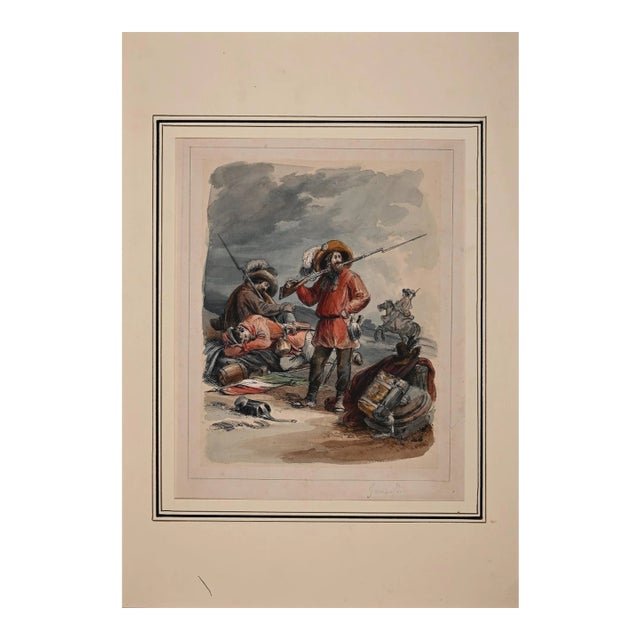 Unknown - Garibaldi and the Garibaldini - Original Lithograph - 19th Century For Sale