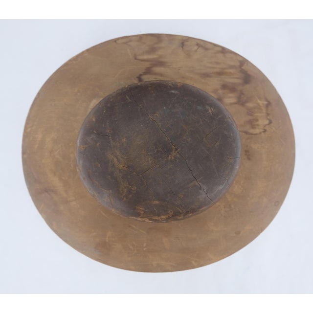 Antique Solid Wood 2 Parts Hat From For Sale - Image 6 of 9