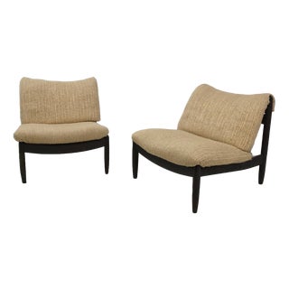 Mid-Century Brutalist German Modular Chairs by Carl Straub, 1960s, Set of 2 For Sale