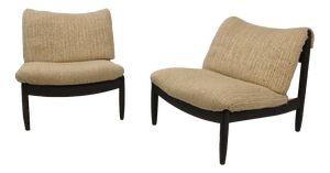 Mid-Century Brutalist German Modular Chairs by Carl Straub, 1960s, Set of 2