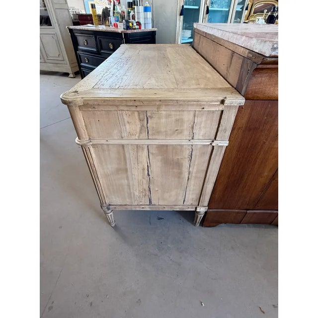 Large 18th Century French Louis XVI Solid Walnut Bleached Chest of Drawer / Commodes For Sale - Image 11 of 12