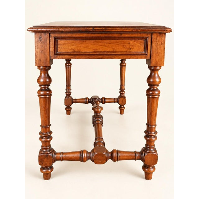 19th Century Vintage Walnut Desk, 1800s For Sale - Image 5 of 8