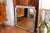 French Grey Painted Carved Oak Pier Mirror / Over Mantel Mirror For Sale - Image 16 of 16