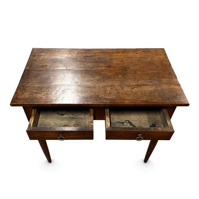 Wood Late 19th Century Side Table With Drawers For Sale - Image 7 of 7