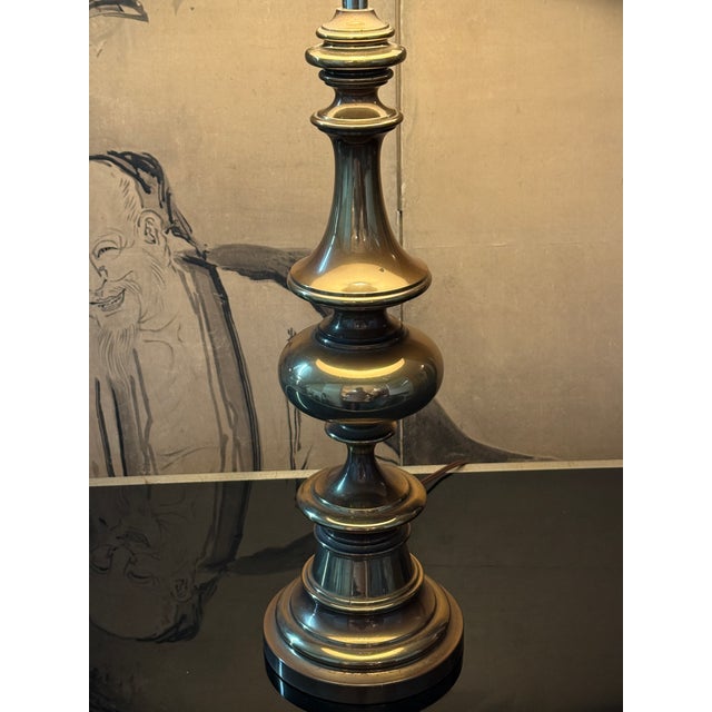 Vintage Brass Table Lamp For Sale In San Francisco - Image 6 of 12