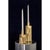 Rl 02 Mini Candleholder in Caspal Brushed Brass by Caspal For Sale - Image 6 of 10