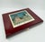 Wood Vintage Montecristo Wood Cigar Box Parisian Artist Michel Delacroix Design For Sale - Image 7 of 9