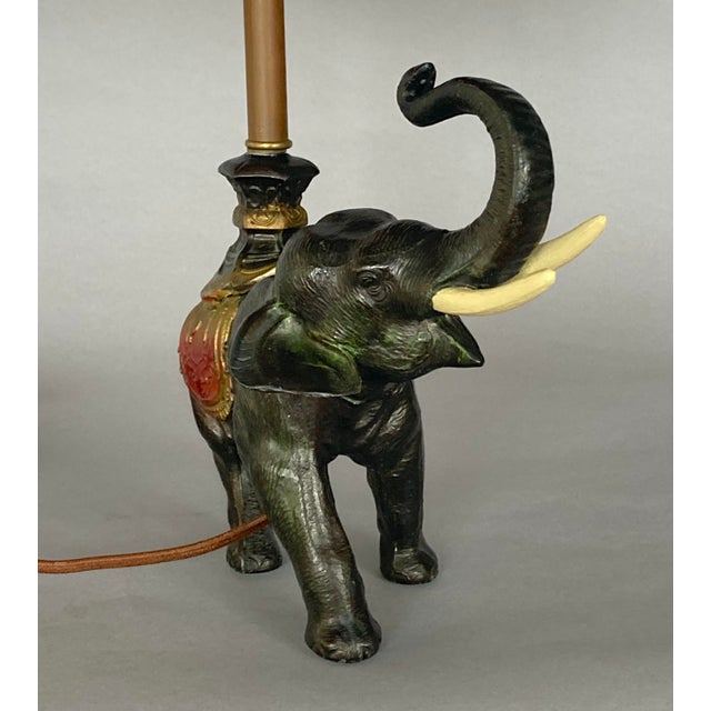Antique Elephant Lamp, Ca. 1920 For Sale - Image 4 of 8