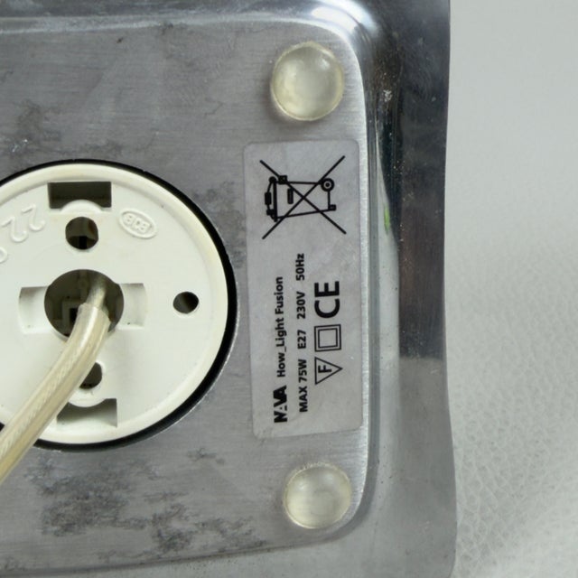 Vintage Advertising Aluminum Table Lamp For Sale - Image 9 of 13