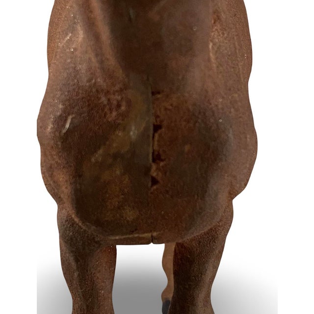 American Vintage Hubley Cast Iron Derby Horse 1940’s For Sale - Image 3 of 9
