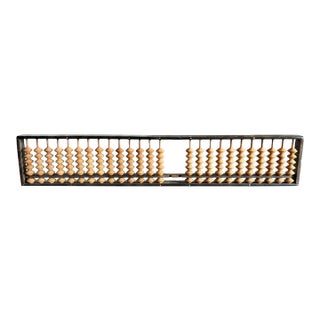 Antique Japanese Soroban Abacus-Wood Counting Frame-Meiji Taisho Office-Library For Sale