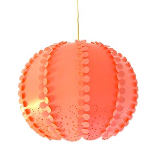 Large Danish Modern Coral Acrylic Modular Hanging Light, Ukraine, 1970s For Sale