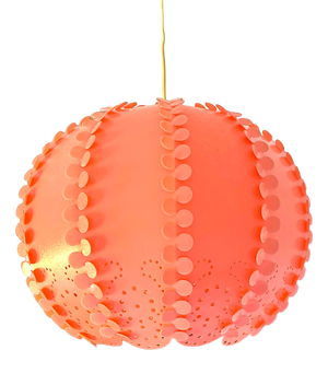Large Danish Modern Coral Acrylic Modular Hanging Light, Ukraine, 1970s