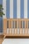 Not Yet Made - Made To Order Clubhouse Stripe Grasscloth Wallpaper by House Party | Cornflower Blue and White | 8 Yards For Sale - Image 5 of 11