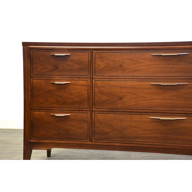 Brown Kent Coffey Tempo Walnut Dresser For Sale - Image 8 of 10