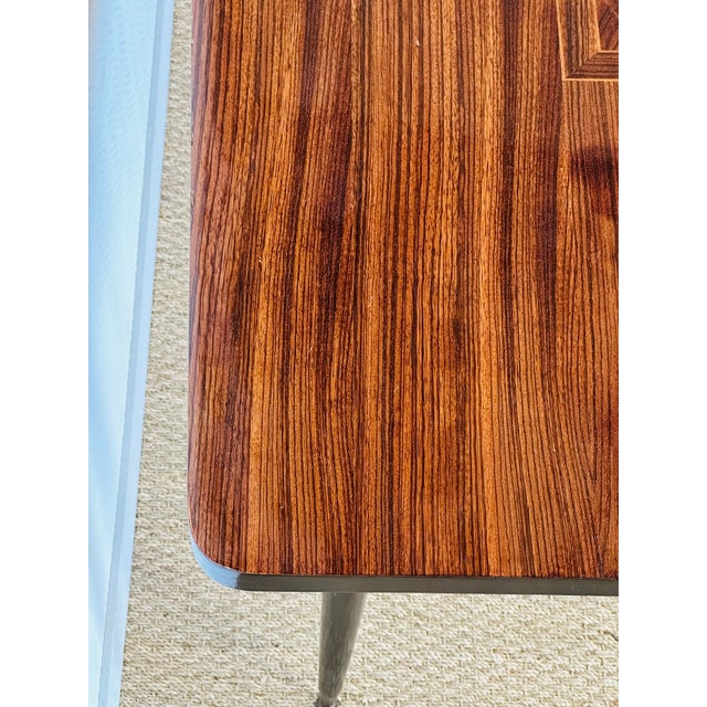 Art Deco Dining Table in Macassar Ebony and Marquetry, 1940s For Sale - Image 14 of 18