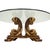 1980s Italian Neoclassical Style Gilt Scroll Base Round Glass Coffee Table Hollywood Regency For Sale In Tampa - Image 6 of 14