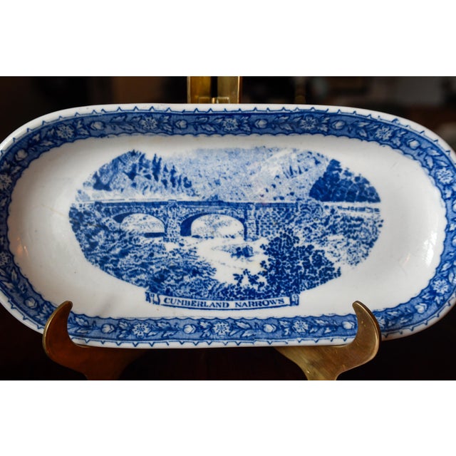 1920s Set of Baltimore Ohio Railroad Centennia Restaurant Ware Train Tea Set, Celery Dish, Tea Pot, Demitasse, Butter Pat For Sale - Image 10 of 12