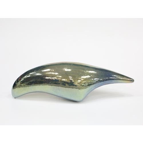Parrot of the pari daiza sculptural object by caspi ceramics nl dimensions: w 28 x d 74 x h 28 cm. Materials: ceramic,...