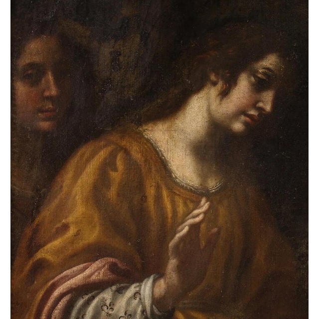 Francesco Curradi, Moses Saved from the Waters, Oil on Canvas, 17th Century For Sale - Image 6 of 9