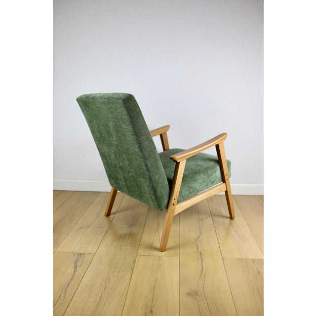 Vintage Lounge Chair in Structural Light Wood, 1970 For Sale - Image 4 of 11