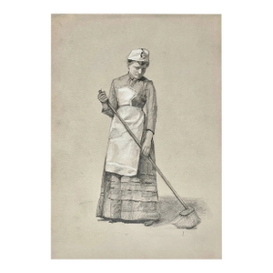 Woman Sweeping, c. 1870-1880