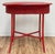 Farmhouse Vintage Weathered Red Wicker Table For Sale - Image 3 of 12
