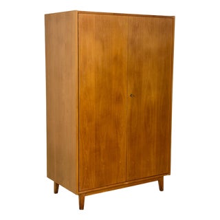 Mid-Century Wardrobe in Oak For Sale